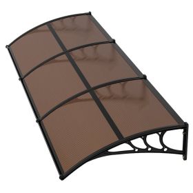 Awnings for Door Entrance, 38 x 117 in, Exterior Front Door Window Awnings with Drainage & ABS Bracket, Rain Snow Sun Protection