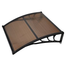 Awnings for Door Entrance, 38 x 40 in, Exterior Front Door Window Awnings with Drainage & ABS Bracket, Rain Snow Sun Protection