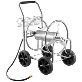 Hose Reel Cart, Hold Up to 250 ft of 5/8'' Hose, Garden Water Hose Carts Mobile Tools with 4 Wheels