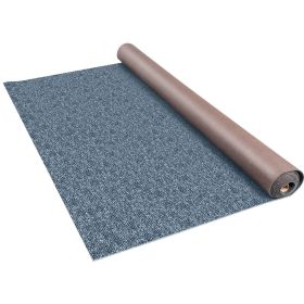 Gray Marine Carpet 6 ft x 23 ft Boat Carpet Rugs Indoor Outdoor Rugs for Patio Deck Anti-Slide TPR Water-Proof Back Cut Outdoor Marine Carpeting