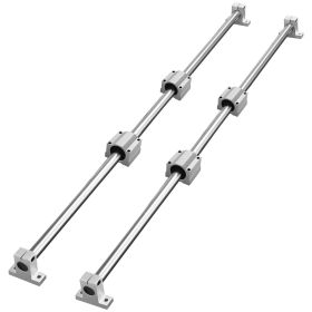 Linear Motion Kit, SFC16 1000mm, Includes 2 Rails of 39.4 inches, 4 SC16 Carriage Blocks, and 4 Support Brackets