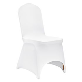 Stretch Spandex Folding Chair Covers, Universal Fitted Arched Front Cover, Removable Washable Protective Slipcovers, for Wedding, Holiday, Banque