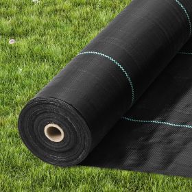 Weed Barrier Landscape Fabric, 3.28x164FT Heavy Duty Garden Weed Fabric, Woven PP Weed Control Fabric, Driveway Fabric