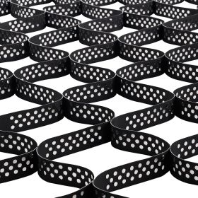 Gravel Grid, 2 Inch Depth, 17.06 x 8.86 FT / 5200 x 2700 mm, 1880 LBS Per Sq ft Grass Ground Retainer, Permeable Geo Grids Driveway Stabilization