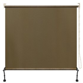 Prohibited From Sale On Amazon 6'X8' Mocha HDPE Spliced Roller Shutter (Option: Walnut-7x6 ft)