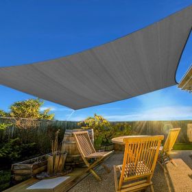 Prohibited From Sale On Amazon XISHAN 6'X8' Grey Sand HDPE Sunshade Sail, 160 Grams (Option: 6X8 ft-Grey)