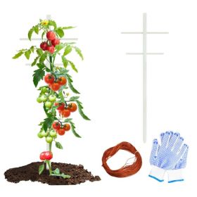 7FT 2PC Hollow T-shaped Climbing Trellis, High-strength Support, Stylish Design, Easily Create A Green Living Wall (Option: 7FT)