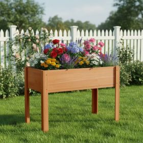 40x20x31 Inch Raised Garden Bed With Legs, Elevated Wooden Planter Box For Outdoor Plants Flowers Fruits Vegetable Herb Growing (Option: defaulttitle)